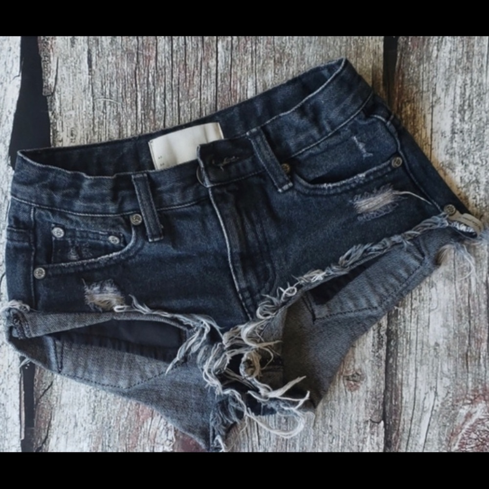 Girls' One teaspoon jean shorts size 8-9